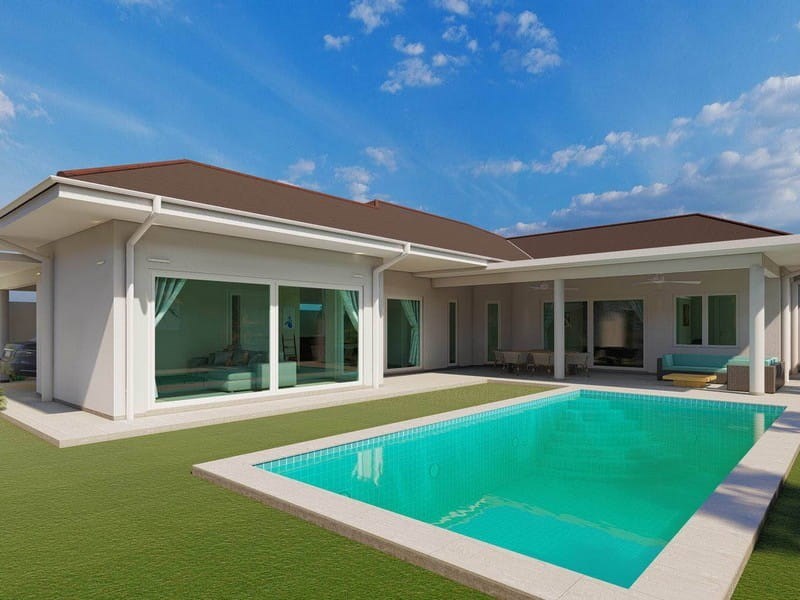 Neue Villa mit privatem Schwimmbad, Hin Lek Fai -Hua Hin Haus- - Haus - Hua Hin - 